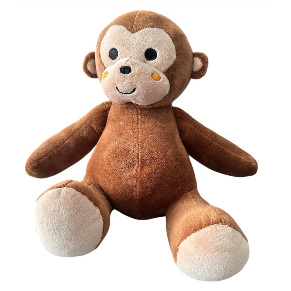 10” Lambs & Ivy Bedtime Originals Ollie Plush Monkey Brown & Tan Lovey Stuffed